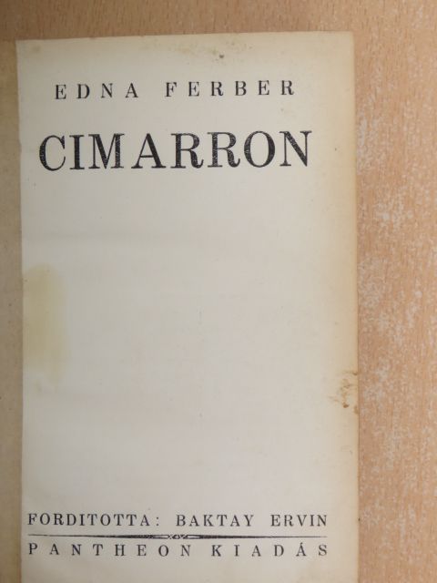 Edna Ferber - Cimarron [antikvár]