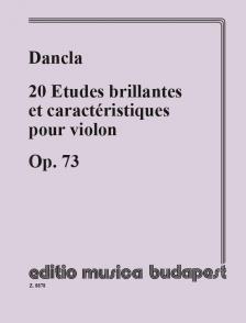 DANCLA - 20 ETUDES BRILLANTES ET CARACTÉRISTIQUES POUR VIOLON OP.73