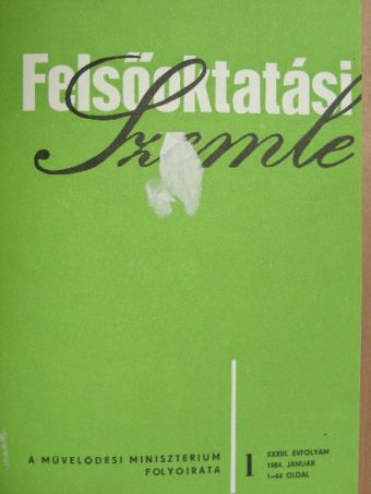 Felsőoktatási Szemle 1984. január-december [antikvár]