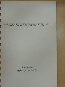Műszaki Kémiai Napok '94 [antikvár]