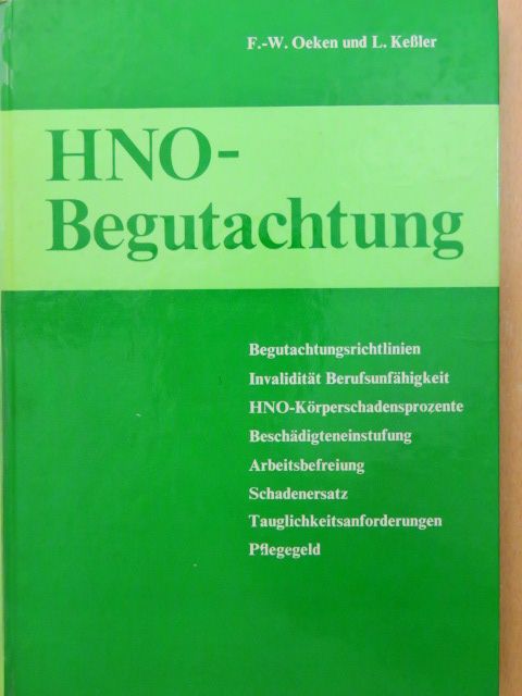 Dr. md. Heidrun Müller - HNO-Begutachtung [antikvár]