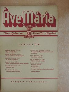 Póka M. Elek O. S. M. - Áve Mária 1938. november [antikvár]