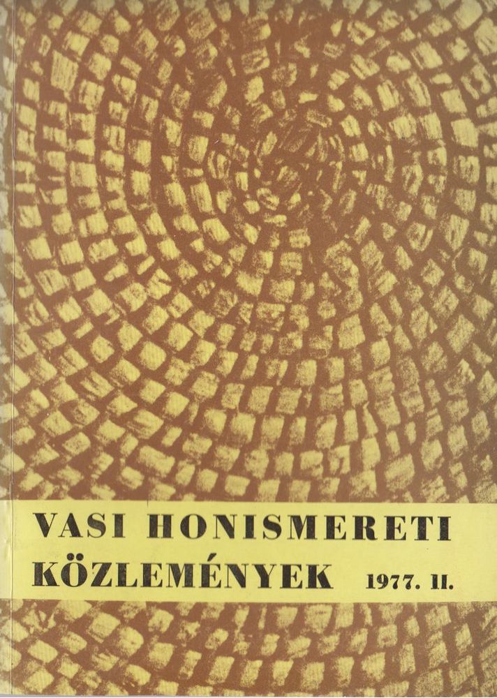 Vasi honismereti közlemények 1977/II. [antikvár]