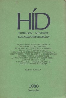 Bányai János, Bordás Győző - Híd 1980/11. [antikvár]