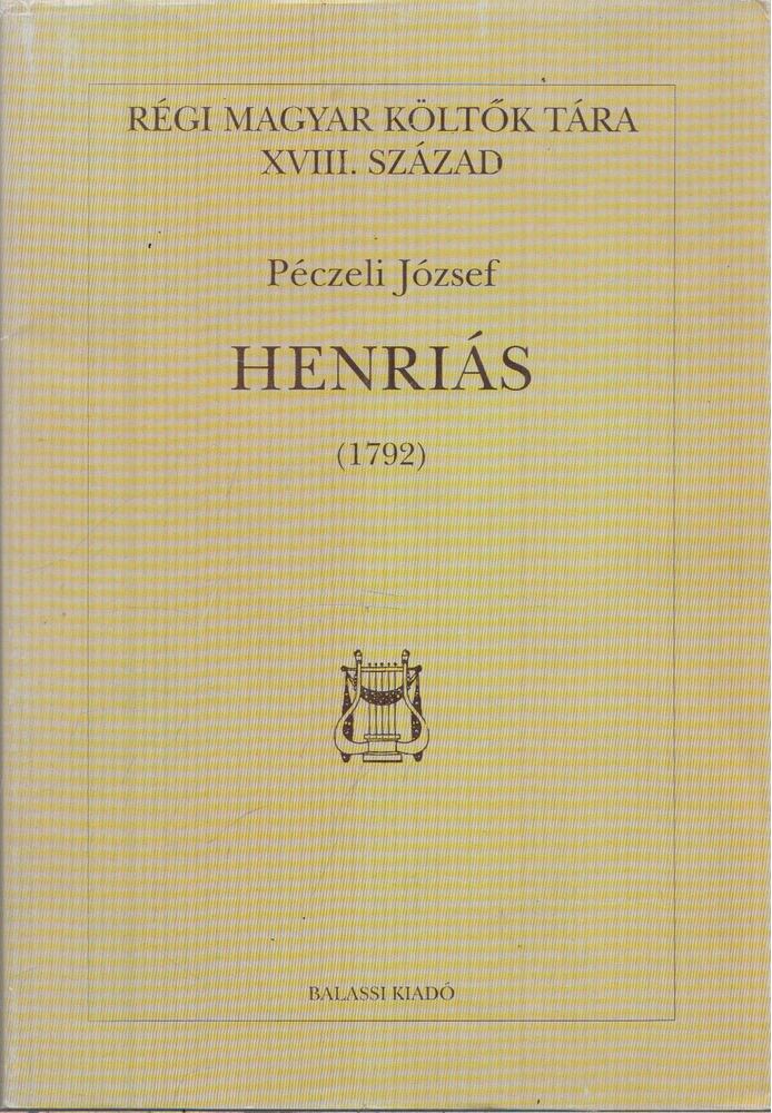 Péczeli József - Henriás (1792) [antikvár]