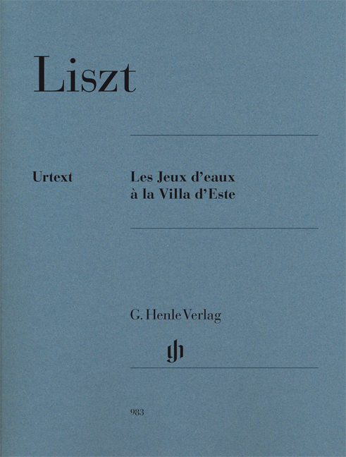 LISZT - LES JEUX D`EAUX A LA VILLA D`ESTE FÜR KLAVIER URTEXT (HERTTRICH/THEOPOLD)