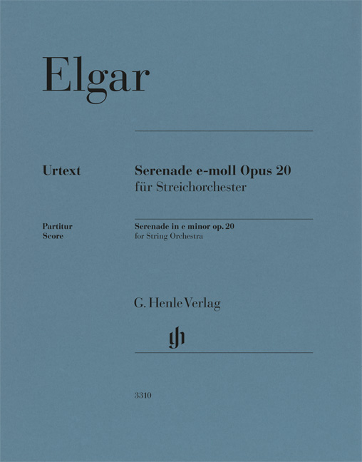 ELGAR - SEREBADE e-MOLL OP.20 FÜR STREICHORCHESTER. PARTITUR