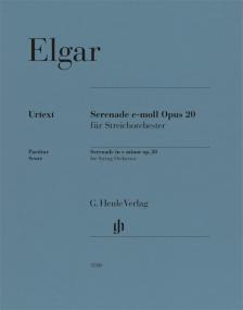 ELGAR - SEREBADE e-MOLL OP.20 FÜR STREICHORCHESTER. PARTITUR