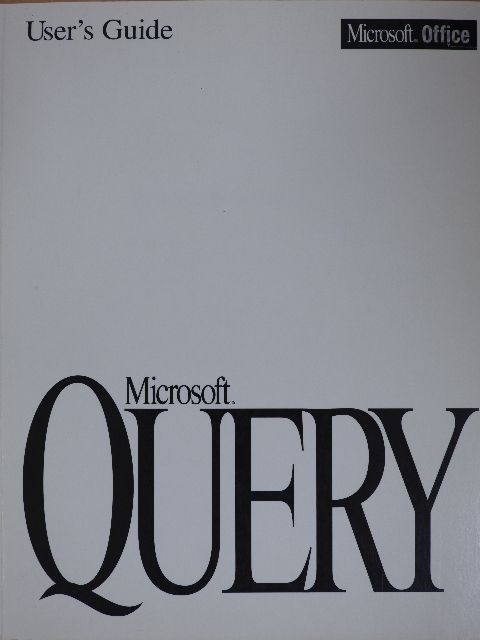 Microsoft Query Version 1.0 [antikvár]
