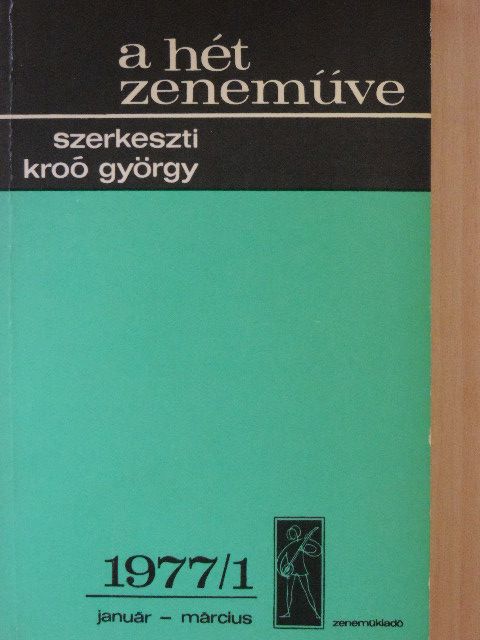 A. Weber - A hét zeneműve 1977/1. [antikvár]
