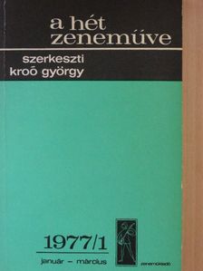 A. Weber - A hét zeneműve 1977/1. [antikvár]