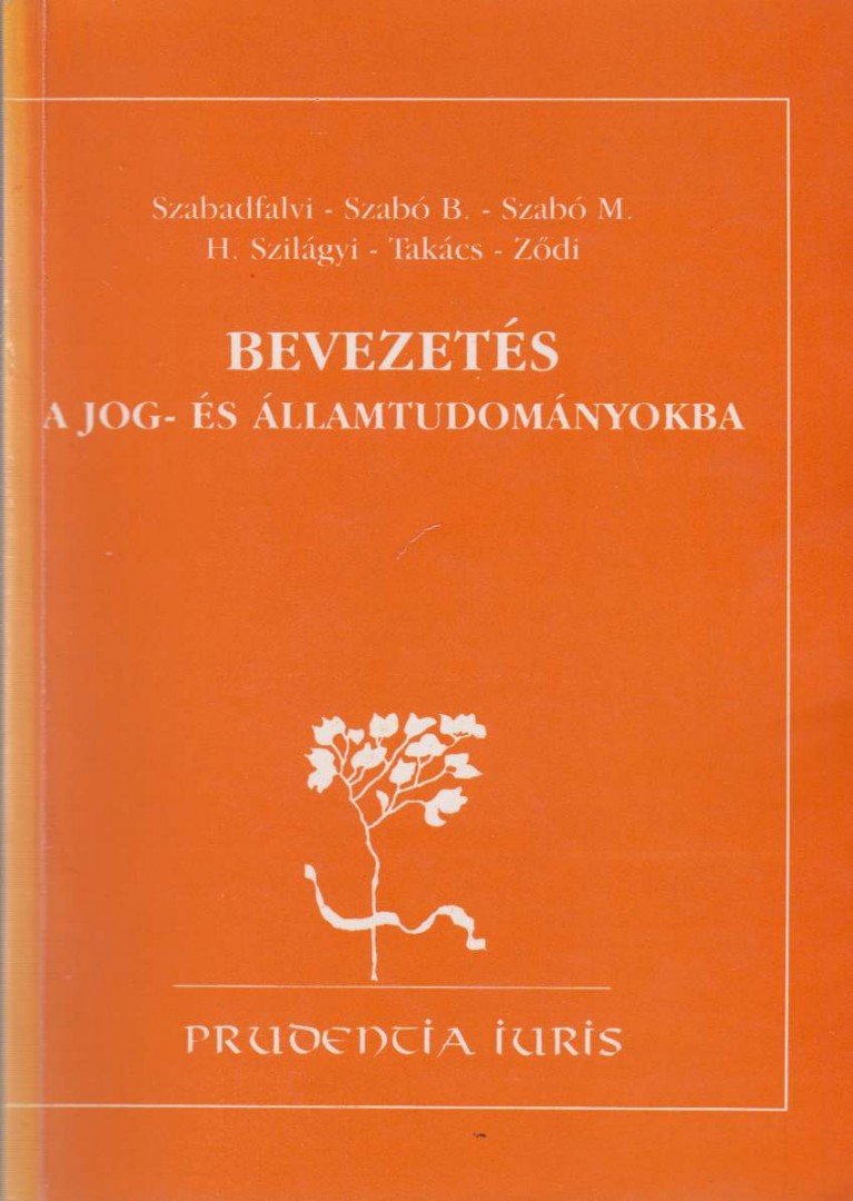 Szabó Miklós - Bevezetés a jog- és államtudományokba [antikvár]