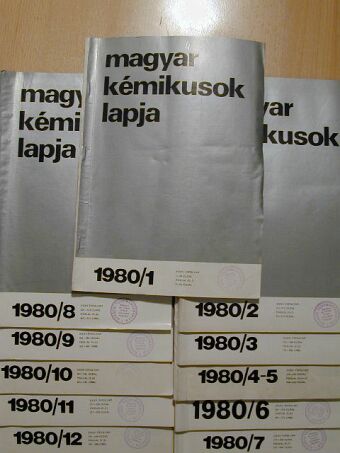 Magyar Kémikusok Lapja 1980. január-december [antikvár]