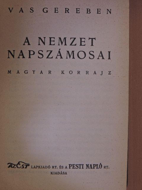 Vas Gereben - A nemzet napszámosai [antikvár]