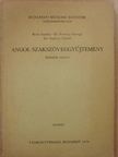 Bene Sándor - Angol szakszöveggyűjtemény [antikvár]