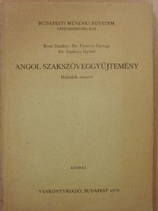 Bene Sándor - Angol szakszöveggyűjtemény [antikvár]