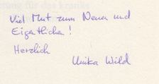 Wild, Unika - Neues Leben keimt aus meinem Innern (dedikált) [antikvár]