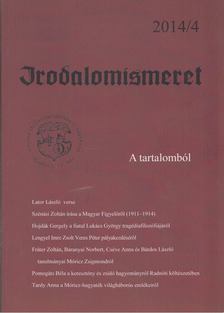 Finta Gábor - Irodalomtörténet 2014/4. [antikvár]