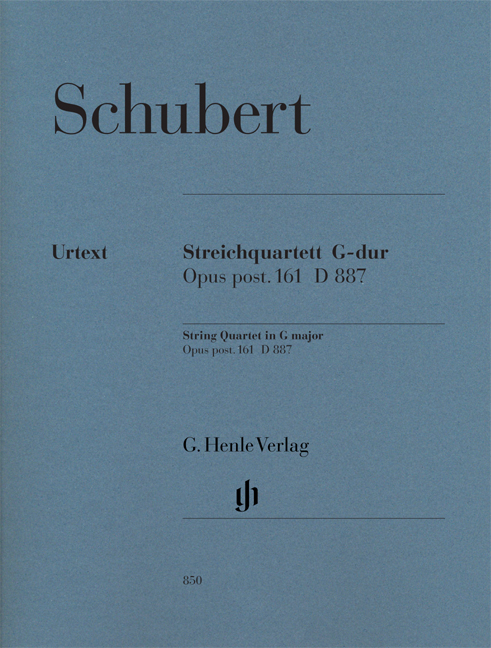 Franz Schubert - STREICHQUARTETT G-DUR OP.POST.161 D 887, STIMMEN URTEXT (EGON VOSS)