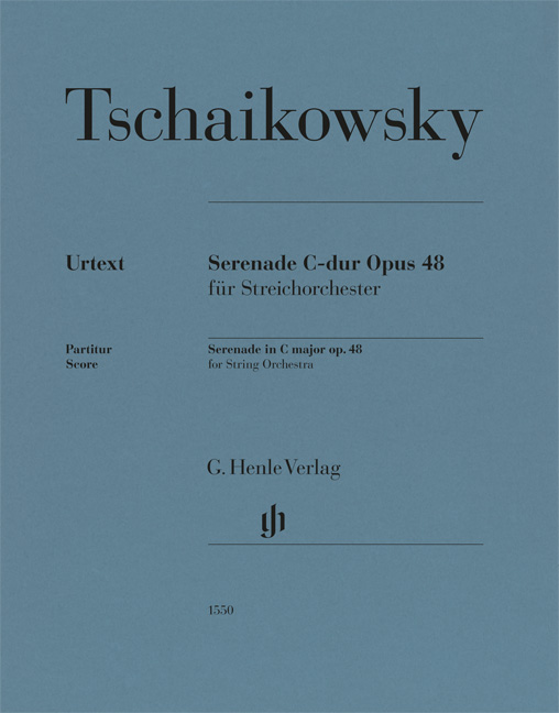 CSAJKOVSZKIJ ( TSCHAIKOWSKY) - SERENADE C-DUR OP.48 FÜR STREICHORCHESTER. PARTITUR