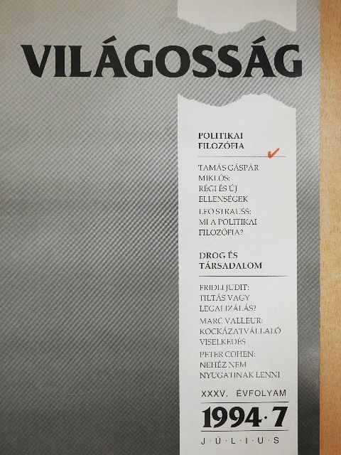 Fehér Ferenc - Világosság 1994. július [antikvár]