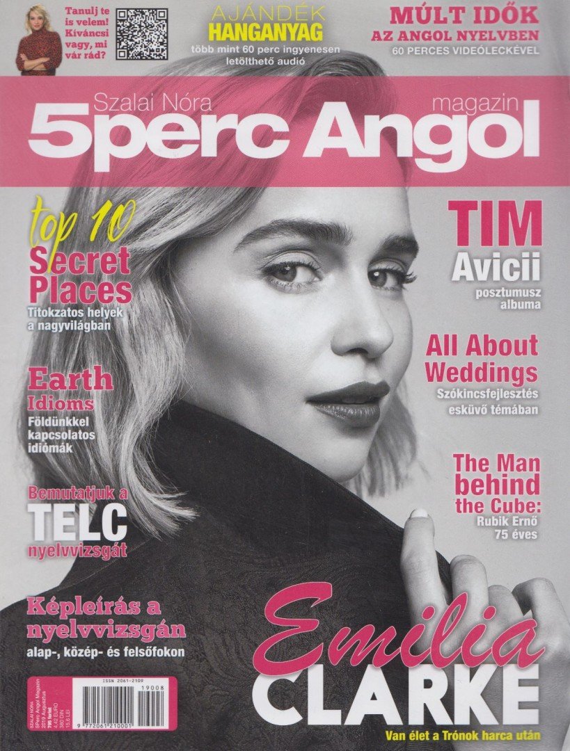 SZALAI NÓRA - 5 perc Angol magazin 2019. Augusztus [antikvár]
