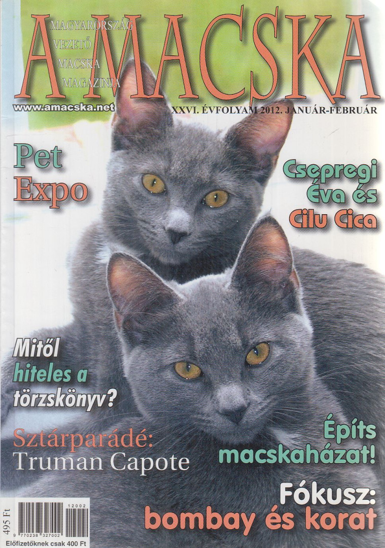 LÁSZLÓ ERIKA - A Macska 2012. január-február [antikvár]