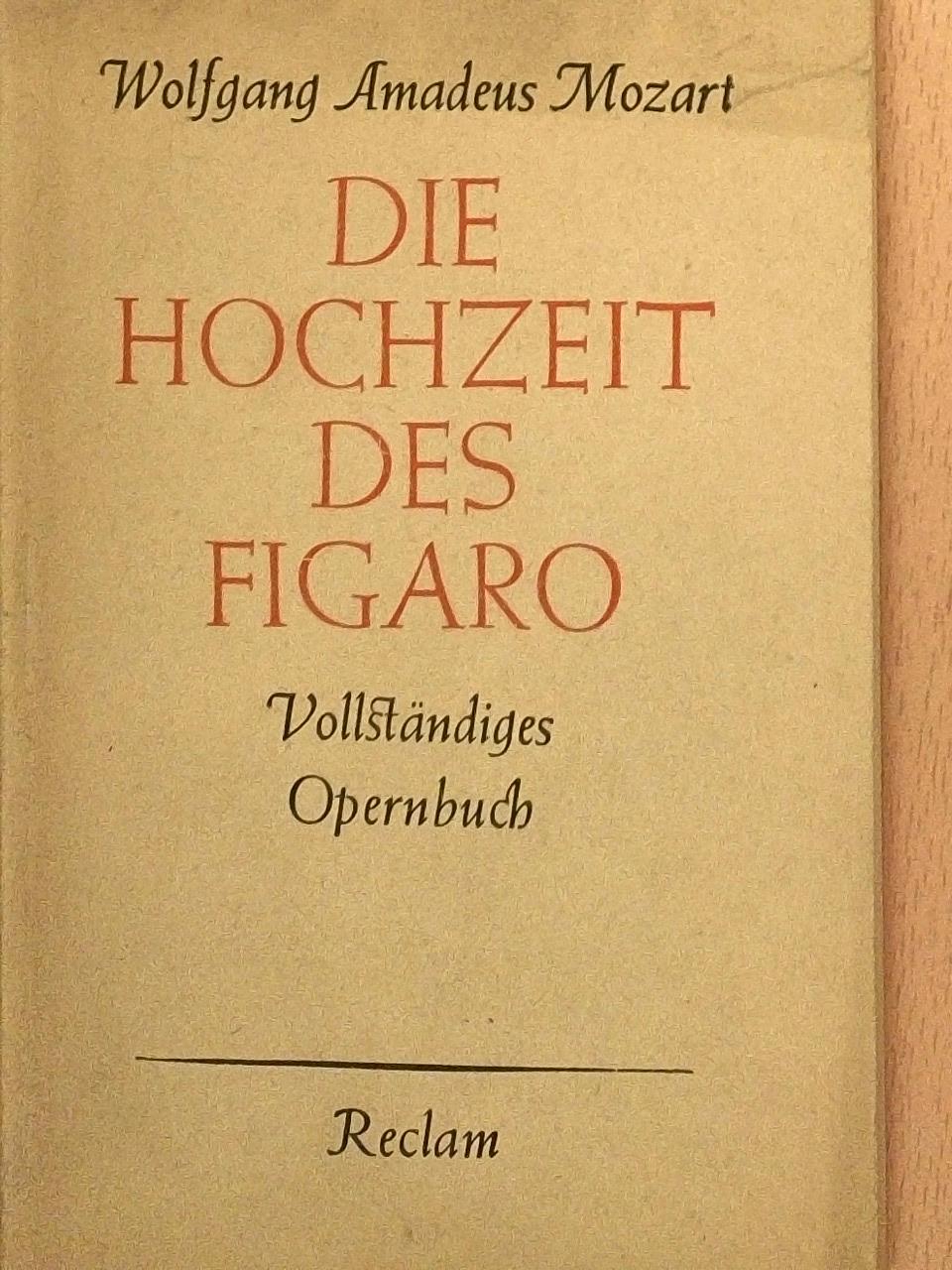 Lorenzo Da Ponte - Die Hochzeit des Figaro [antikvár]