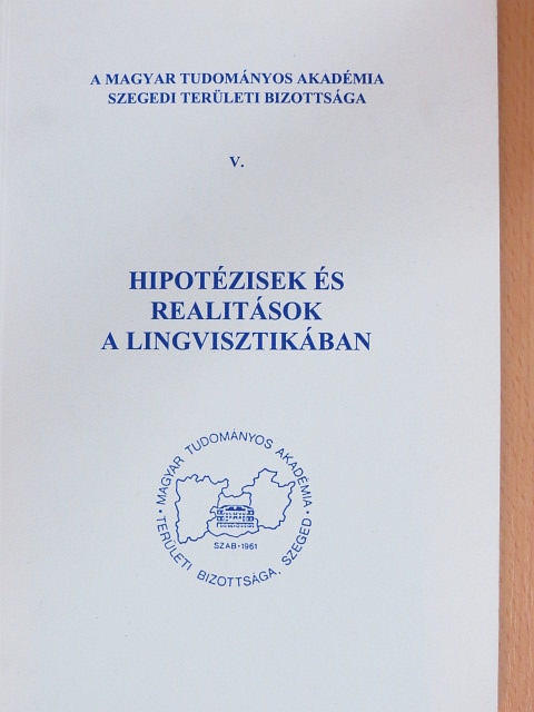 Bagi Ádámné - Hipotézisek és realitások a lingvisztikában [antikvár]