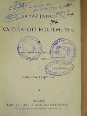 Garay János - Garay János válogatott költeményei [antikvár]