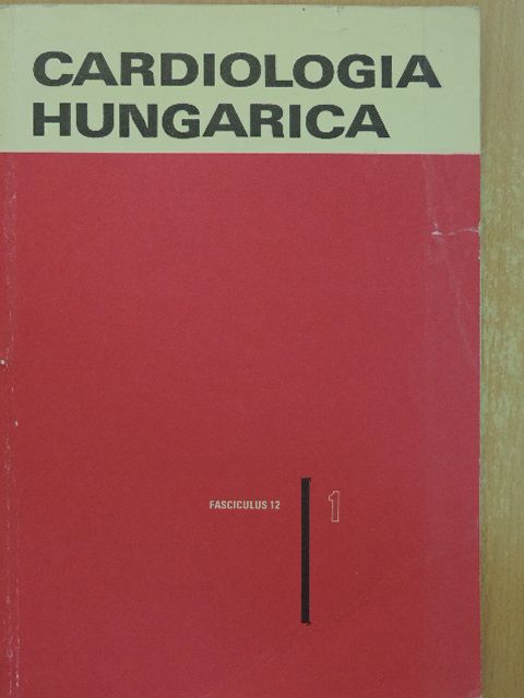 Dr. Berentey Ernő - Cardiologia Hungarica 1983/1. [antikvár]
