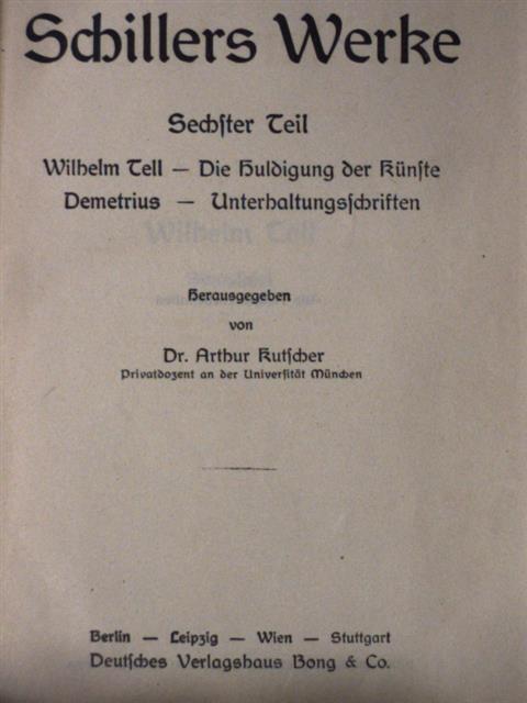 Friedrich Schiller - Schillers Werke 6-7. (gótbetűs) [antikvár]