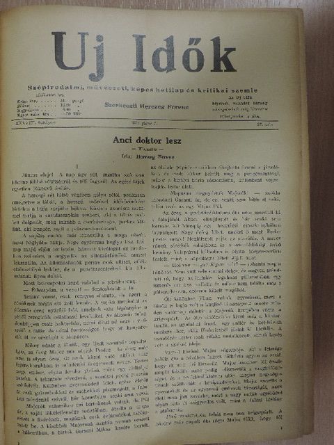 Uj Idők 1932. (nem teljes évfolyam) [antikvár]