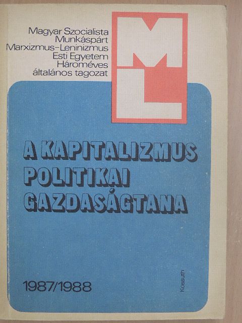 Luca Márta - A kapitalizmus politikai gazdaságtana [antikvár]