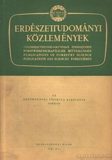 Pankotai Gábor - Erdészettudományi közlemények 1962-1 [antikvár]