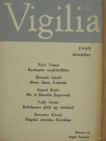 Balássy László - Vigilia 1969. december [antikvár]
