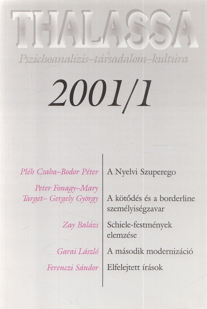 Erős Ferenc - Thalassa 2001/1. [antikvár]