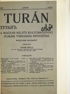 F. Takács Zoltán - Turán 1917. január [antikvár]