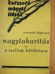 Remenyik Zsigmond - Nagytakaritás vagy a szellem kötéltánca [antikvár]