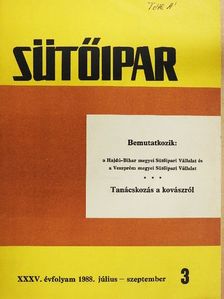 Baltás Lászlóné - Sütőipar 1988/3. [antikvár]