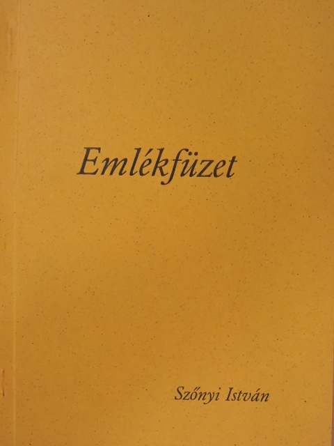 Szőnyi István - Emlékfüzet [antikvár]