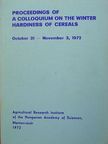 A. Tsenov - Proceedings of a Colloquium on the Winter Hardiness of Cereals [antikvár]