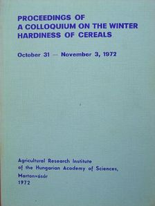 A. Tsenov - Proceedings of a Colloquium on the Winter Hardiness of Cereals [antikvár]