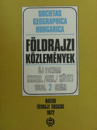 Dr. Erdősi Ferenc - Földrajzi Közlemények 1985/2. [antikvár]