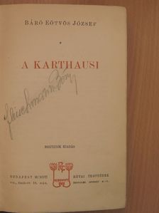 B. Eötvös József - A karthausi [antikvár]