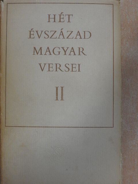 Ábrányi Emil - Hét évszázad magyar versei II. (töredék) [antikvár]
