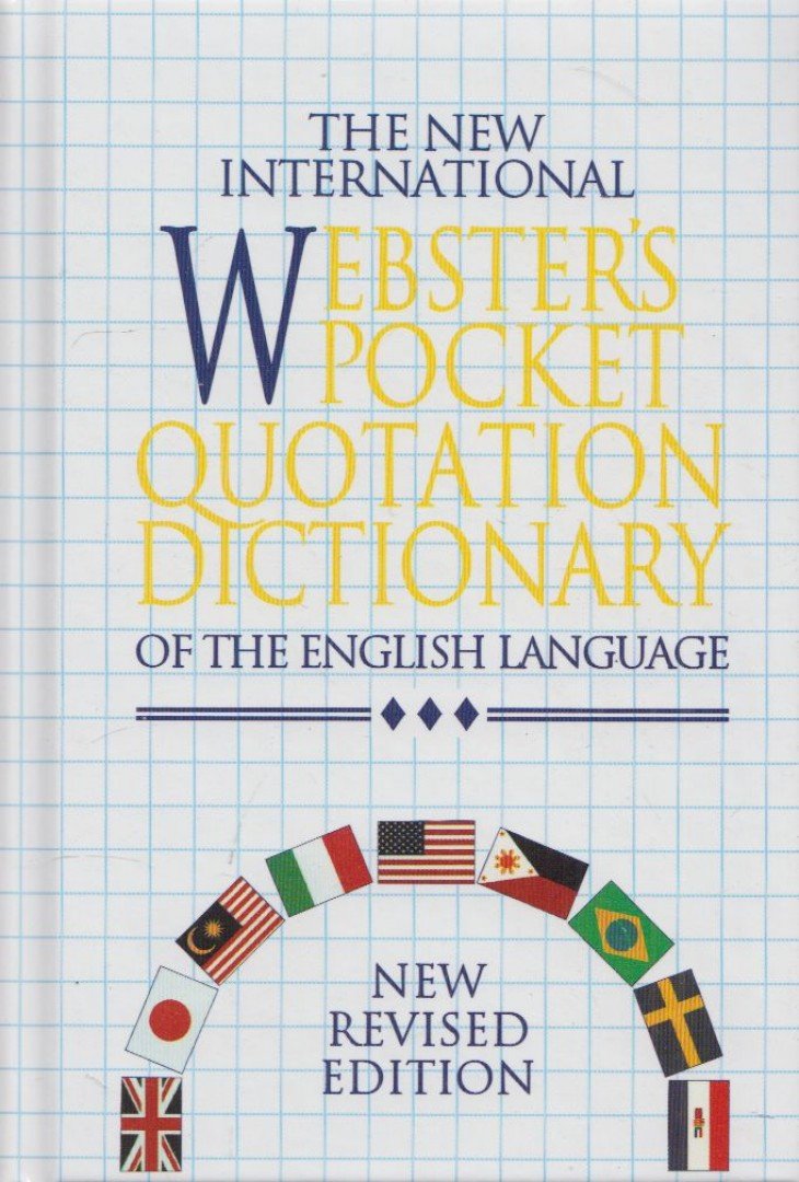The New International Webster's Pocket Quotation Dictionary of the English Language [antikvár]