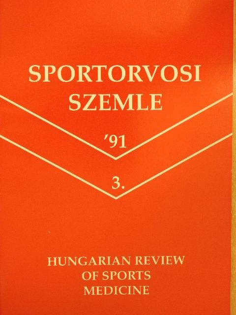 Bunc V. - Sportorvosi Szemle 1991/3. [antikvár]