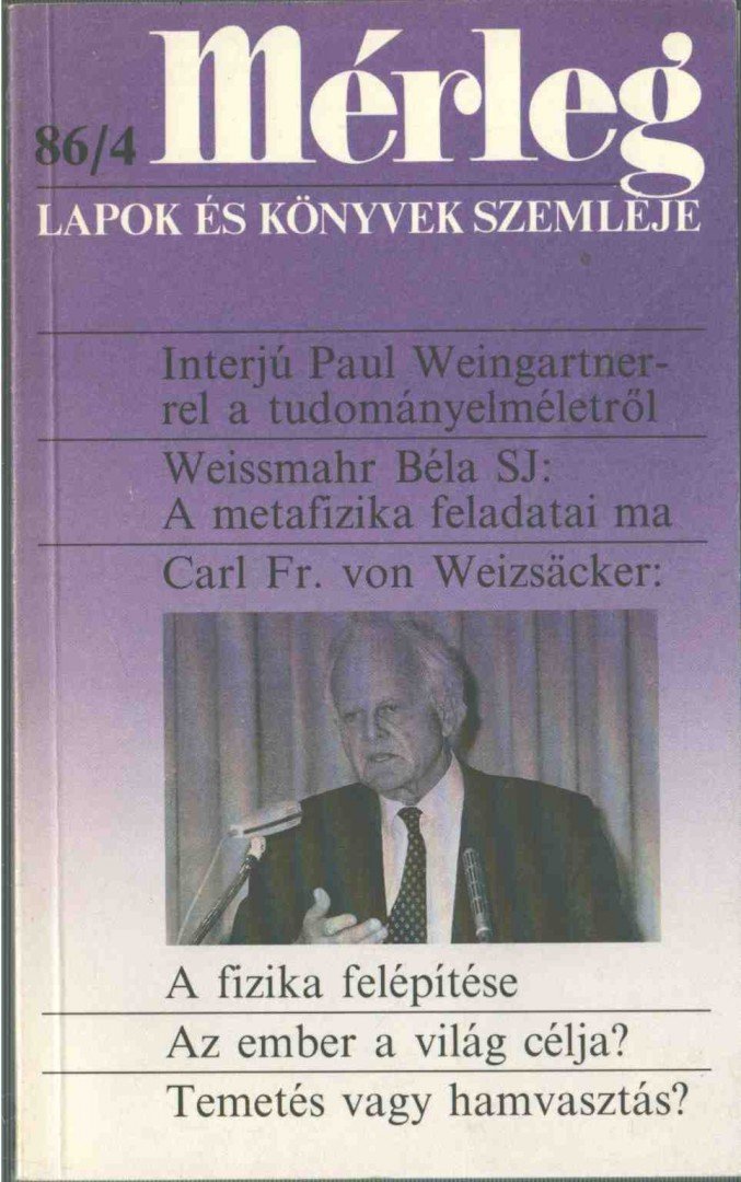 Boór János (főszerk.) - Mérleg 1986/4 [antikvár]
