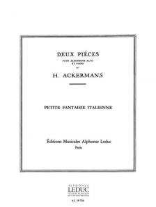 ACLER,AMS, H. - PETITE FANTAISIE ITALIENNE POUR SAXOPHONE ALTO ET PIANO